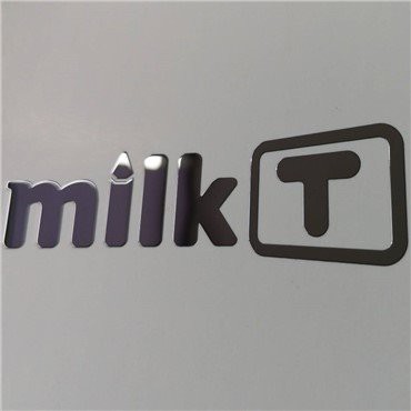 Pegatina de níquel de metal cromado